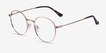 Bistro Rose Gold MetalEyeglass Frames from EyeBuyDirect, Angle View