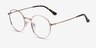 Bistro Rose Gold MetalEyeglass Frames from EyeBuyDirect, Angle View