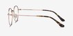 Bistro Rose Gold MetalEyeglass Frames from EyeBuyDirect, Side View