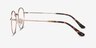 Bistro Rose Gold MetalEyeglass Frames from EyeBuyDirect, Side View