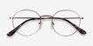 Bistro Rose Gold MetalEyeglass Frames from EyeBuyDirect, Closed View