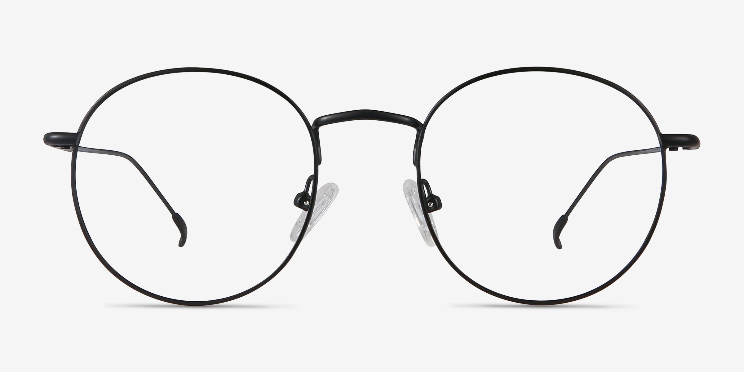 Thin black cheap round glasses