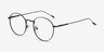Novel Black MetalEyeglass Frames from EyeBuyDirect, Angle View
