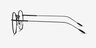 Novel Black MetalEyeglass Frames from EyeBuyDirect, Side View