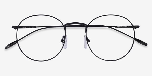 Novel Black MetalEyeglass Frames from EyeBuyDirect, Closed View