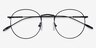 Novel Black MetalEyeglass Frames from EyeBuyDirect, Closed View