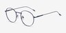 Novel Navy MetalEyeglass Frames from EyeBuyDirect, Angle View