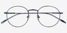 Novel Navy MetalEyeglass Frames from EyeBuyDirect, Closed View