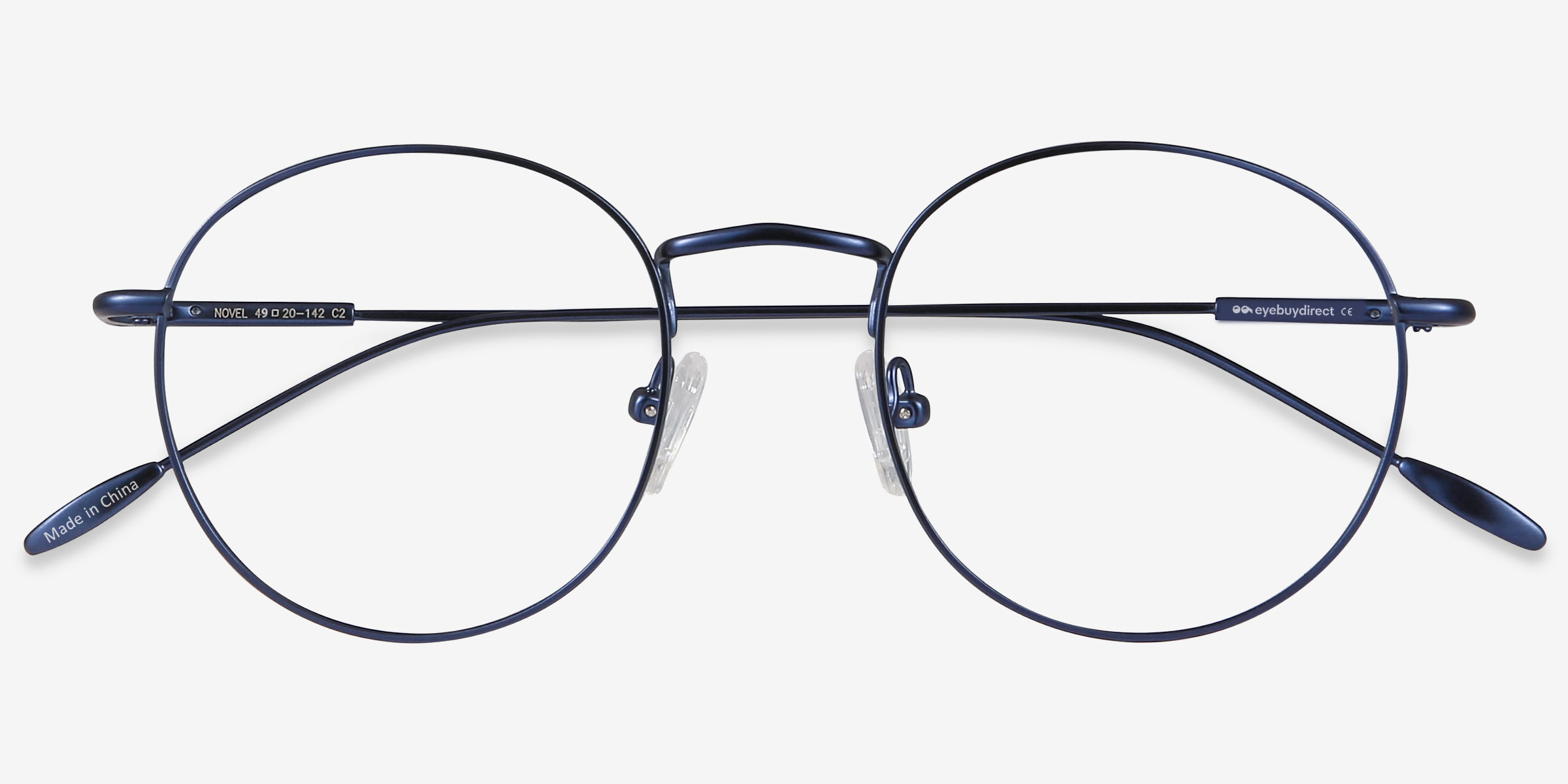 Novel Round Navy Full Rim Eyeglasses Eyebuydirect