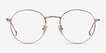 Novel Rose Gold MetalEyeglass Frames from EyeBuyDirect, Front View