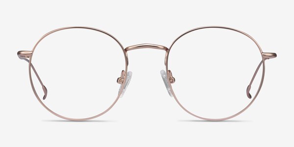 Novel Rose Gold Metal Eyeglass Frames