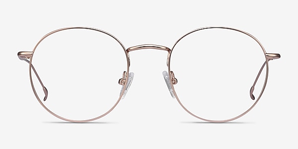 Novel Rose Gold Metal Eyeglass Frames