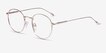 Novel Rose Gold MetalEyeglass Frames from EyeBuyDirect, Angle View