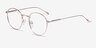 Novel Or rose MétalMontures de lunettes de vue d'EyeBuyDirect, Vue d'Angle