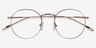 Novel Or rose MétalMontures de lunettes de vue d'EyeBuyDirect, Vue Rapprochée