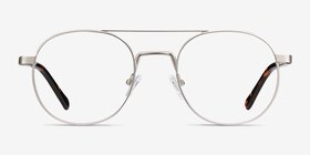 Lock XL Argenté Métal Montures de lunettes de vue d'EyeBuyDirect, Vue de Face