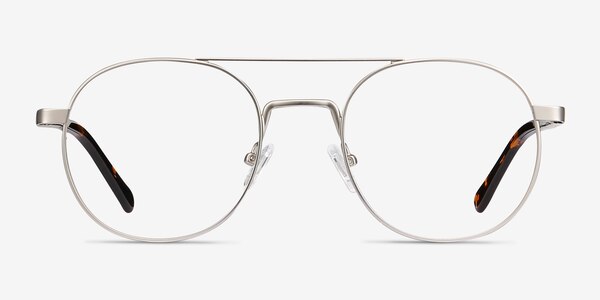 Lock XL Silver Metal Eyeglass Frames