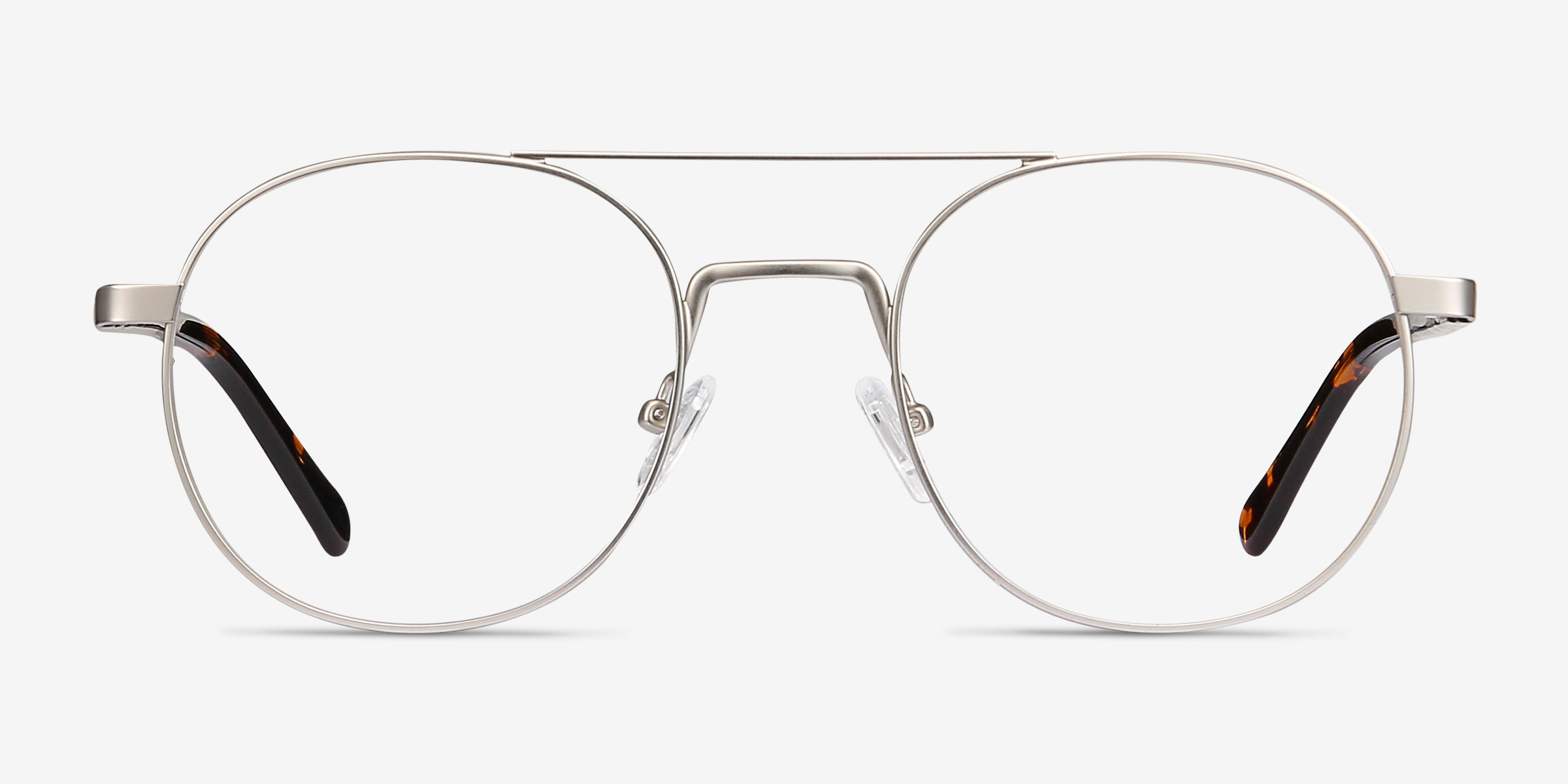 Lock XL Aviator Silver Full Rim Eyeglasses Eyebuydirect Canada