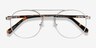 Lock XL Argenté MétalMontures de lunettes de vue d'EyeBuyDirect, Vue Rapprochée