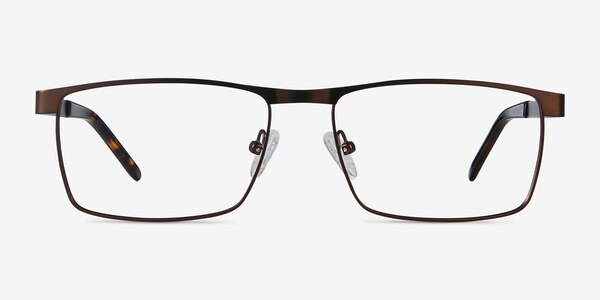 Danno Brown Metal Eyeglass Frames