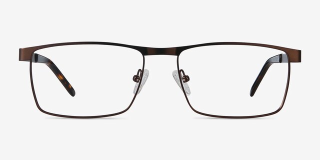 Danno Brown MetalEyeglass Frames from EyeBuyDirect, Front View