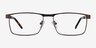 Danno Brown MetalEyeglass Frames from EyeBuyDirect, Front View