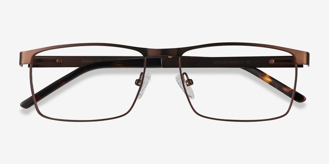 Danno Brown MetalEyeglass Frames from EyeBuyDirect, Closed View