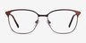 Avenue Brown MetalEyeglass Frames from EyeBuyDirect, Front View