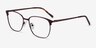 Avenue Brown MetalEyeglass Frames from EyeBuyDirect, Angle View