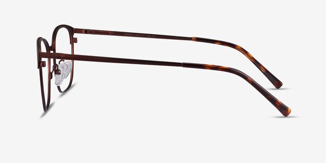 Avenue Brown MetalEyeglass Frames from EyeBuyDirect, Side View
