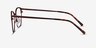 Avenue Brown MetalEyeglass Frames from EyeBuyDirect, Side View