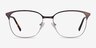 Avenue Gunmetal MetalEyeglass Frames from EyeBuyDirect, Front View