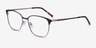 Avenue Gunmetal MetalEyeglass Frames from EyeBuyDirect, Angle View