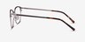 Avenue Gunmetal MetalEyeglass Frames from EyeBuyDirect, Side View