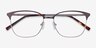 Avenue Gunmetal MetalEyeglass Frames from EyeBuyDirect, Closed View