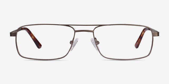 Maverick Brown MetalEyeglass Frames from EyeBuyDirect, Front View