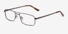 Maverick Brown MetalEyeglass Frames from EyeBuyDirect, Angle View