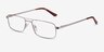 Maverick Silver MetalEyeglass Frames from EyeBuyDirect, Angle View