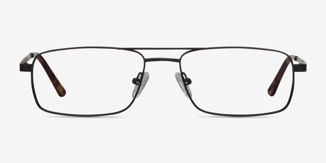 Maverick Black MetalEyeglass Frames from EyeBuyDirect, Front View