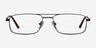 Maverick Black MetalEyeglass Frames from EyeBuyDirect, Front View