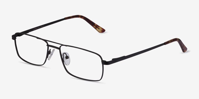 Maverick Black MetalEyeglass Frames from EyeBuyDirect, Angle View