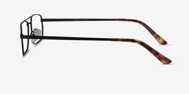 Maverick Black MetalEyeglass Frames from EyeBuyDirect, Side View