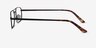 Maverick Black MetalEyeglass Frames from EyeBuyDirect, Side View