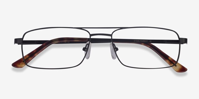 Maverick Black MetalEyeglass Frames from EyeBuyDirect, Closed View