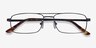 Maverick Black MetalEyeglass Frames from EyeBuyDirect, Closed View