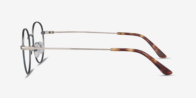 Retell Green MetalEyeglass Frames from EyeBuyDirect, Side View