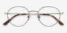 Retell Green MetalEyeglass Frames from EyeBuyDirect, Closed View