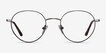 Retell Black MetalEyeglass Frames from EyeBuyDirect, Front View