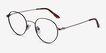 Retell Black MetalEyeglass Frames from EyeBuyDirect, Angle View