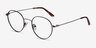Retell Noir MétalMontures de lunettes de vue d'EyeBuyDirect, Vue d'Angle
